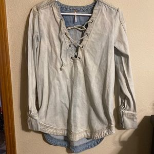 Free People jean tunic size XS